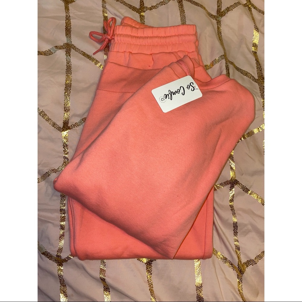 Coral/ Orange Jogger Set